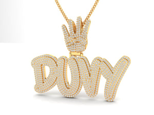 Duvy diamond charm