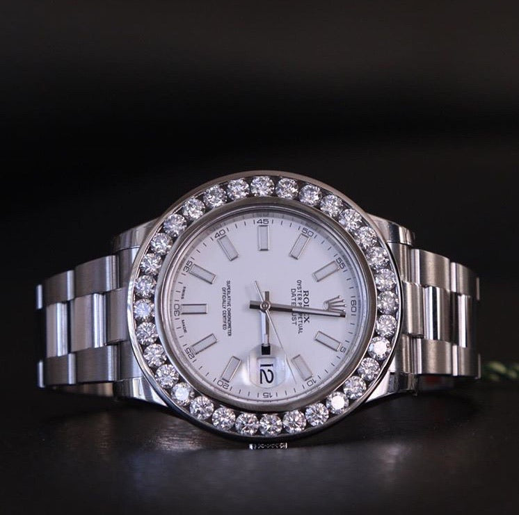 41mm datejust 7 carat bezel